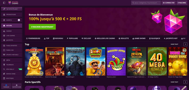 Malina Gambling enterprise Malina Gambling enterprise